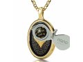 Onyx Gold Plate I Love You Pendant - Nano