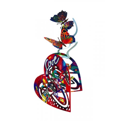 Open Heart Free Standing Double Sided Heart Sculpture - David Gerstein