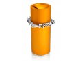 Orange Aluminum Tzedakah Box - Dabbah