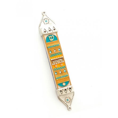 Oriental Design Mezuzah Case - Ester Shahaf