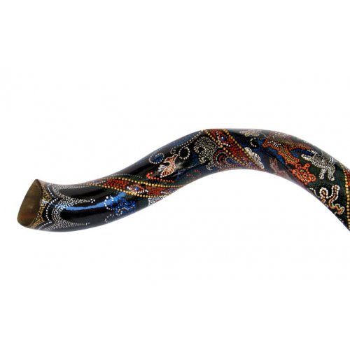 Oriental Hand Painted Yemenite Shofar