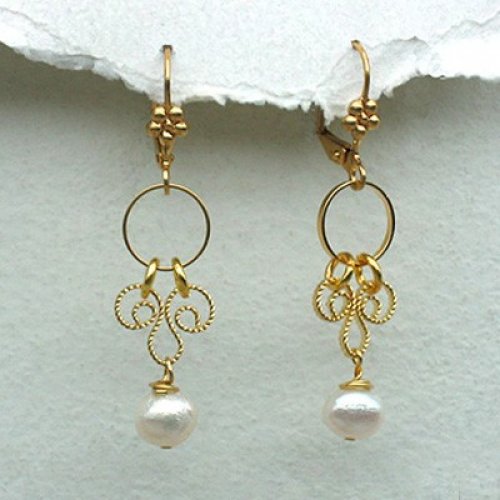 Pearl Drop Earrings by Edita