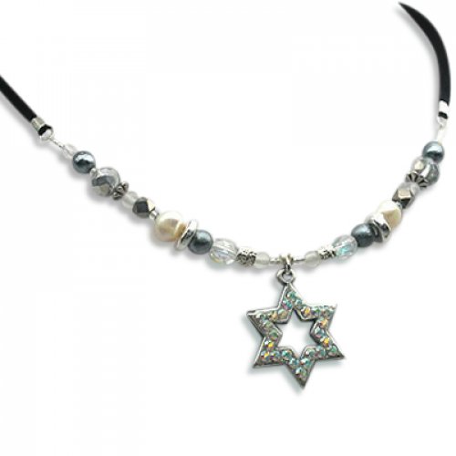 Pearl Star of David Necklace - Edita