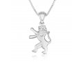 Pendant Necklace, Roaring Lion of Judah - Sterling Silver