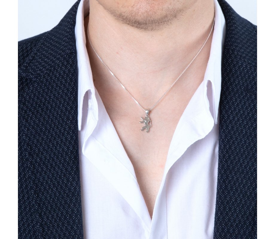 Pendant Necklace, Roaring Lion of Judah - Sterling Silver