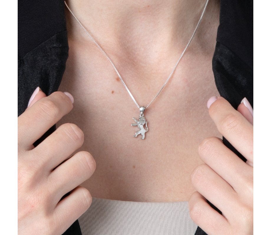 Pendant Necklace, Roaring Lion of Judah - Sterling Silver