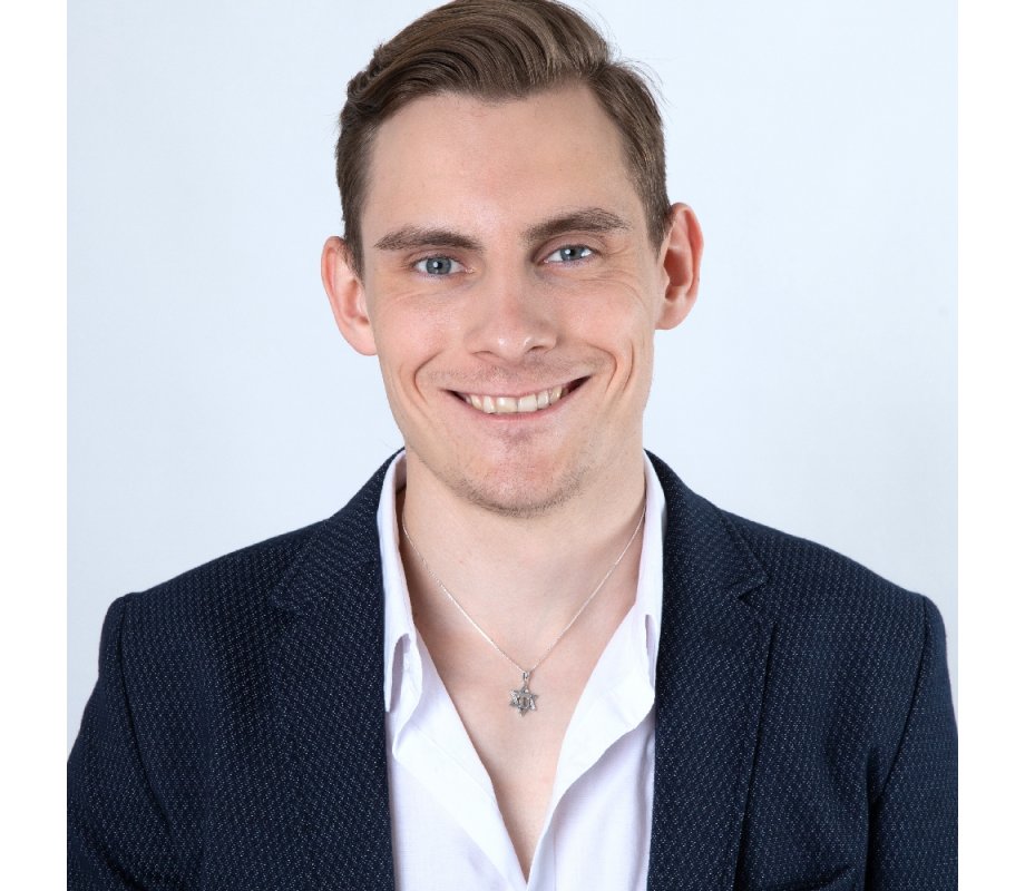 Pendant Necklace with Engraved Star of David and Chai Hebrew Letters – Sterling Silver