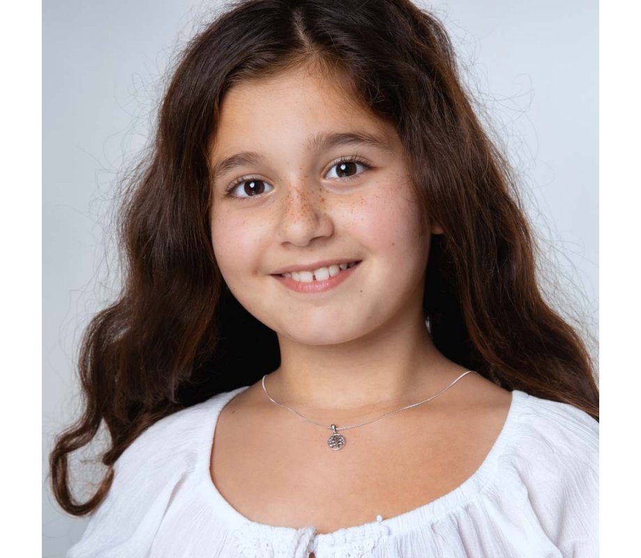 Pendant Necklace with Oval Tree of Life - Sterling Silver