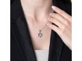 Pendant Necklace with Textured Star of David - Sterling Silver