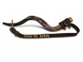 Personalized Leather Shoulder Sling with Custom Name for Carrying Kudu Horn Yemenite Shofar