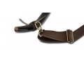 Personalized Leather Shoulder Sling with Custom Name for Carrying Kudu Horn Yemenite Shofar