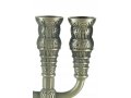 Pewter Seven Branch Menorah, Jerusalem Images - Choice 5.3