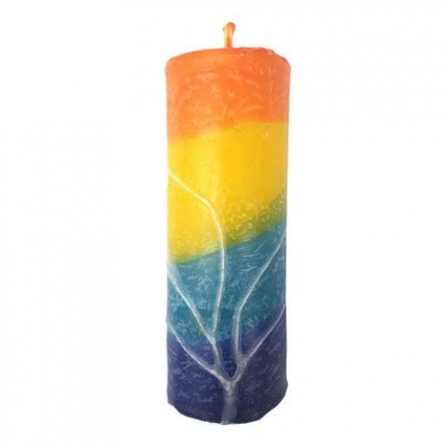 Pillar Havdalah Candle Handmade, Vibrant Orange and More Colors - Choice of Sizes