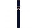 Pillar Mezuzah Case with Curving Shin, Dark Colors at 5 Inches Height - Agayof