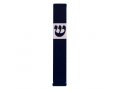 Pillar Mezuzah Case with Curving Shin in Dark Colors at 4 Inches Height - Agayof