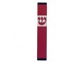 Pillar Mezuzah Case with Curving Shin in Dark Colors at 4 Inches Height - Agayof