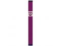 Pillar Mezuzah Case with Curving Shin in Dark Colors, at 6 Inches Height - Agayof