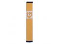 Pillar Mezuzah Case with Curving Shin, in Light Colors at 4 Inches Height - Agayof