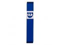 Pillar Mezuzah Case with Curving Shin, in Light Colors at 4 Inches Height - Agayof