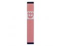 Pillar Mezuzah Case with Curving Shin, in Light Colors at 4 Inches Height - Agayof