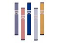 Pillar Mezuzah Case with Curving Shin in Light Colors at 5 Inches Height - Agayof