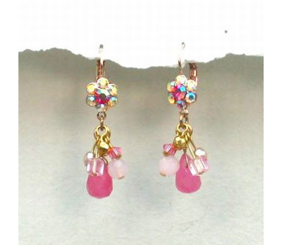Pink Ahava Earrings - Edita
