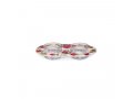 Pomegranate Design Glass and Metal Candle Holders for Tea Lights - Yair Emanuel