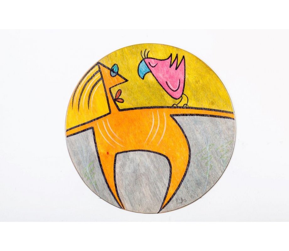 Pose Round Placemat - Kakadu