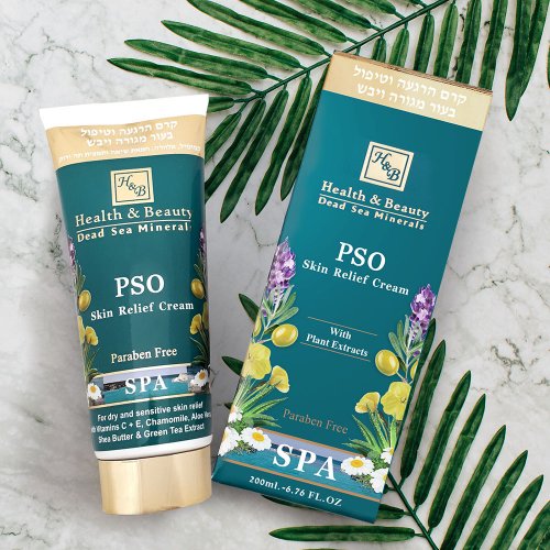 Psoriasis PSO Skin Relief Cream with Dead Sea Minerals and More - H&B