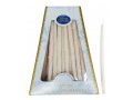 Pure White Handmade Dripless Chanukah Candles