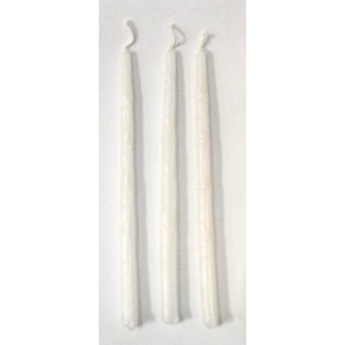 Pure White Handmade Dripless Chanukah Candles