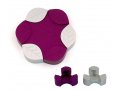 Purple Anodized Aluminum Travel Candle Holders, Leaf Collection - Avner Agayof
