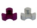 Purple Anodized Aluminum Travel Candle Holders, Leaf Collection - Avner Agayof