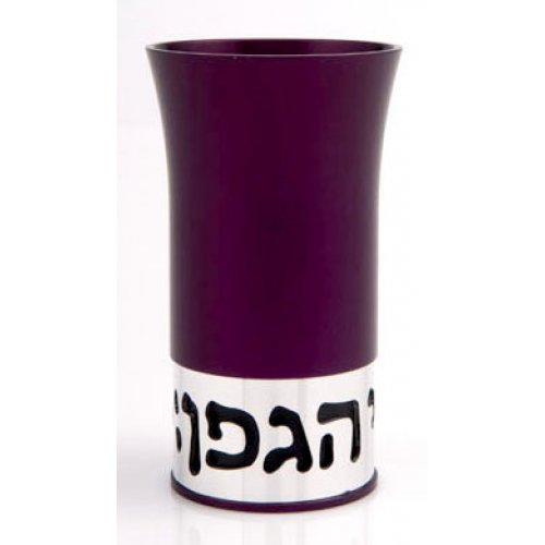 Purple Kiddush Cup by Agayof