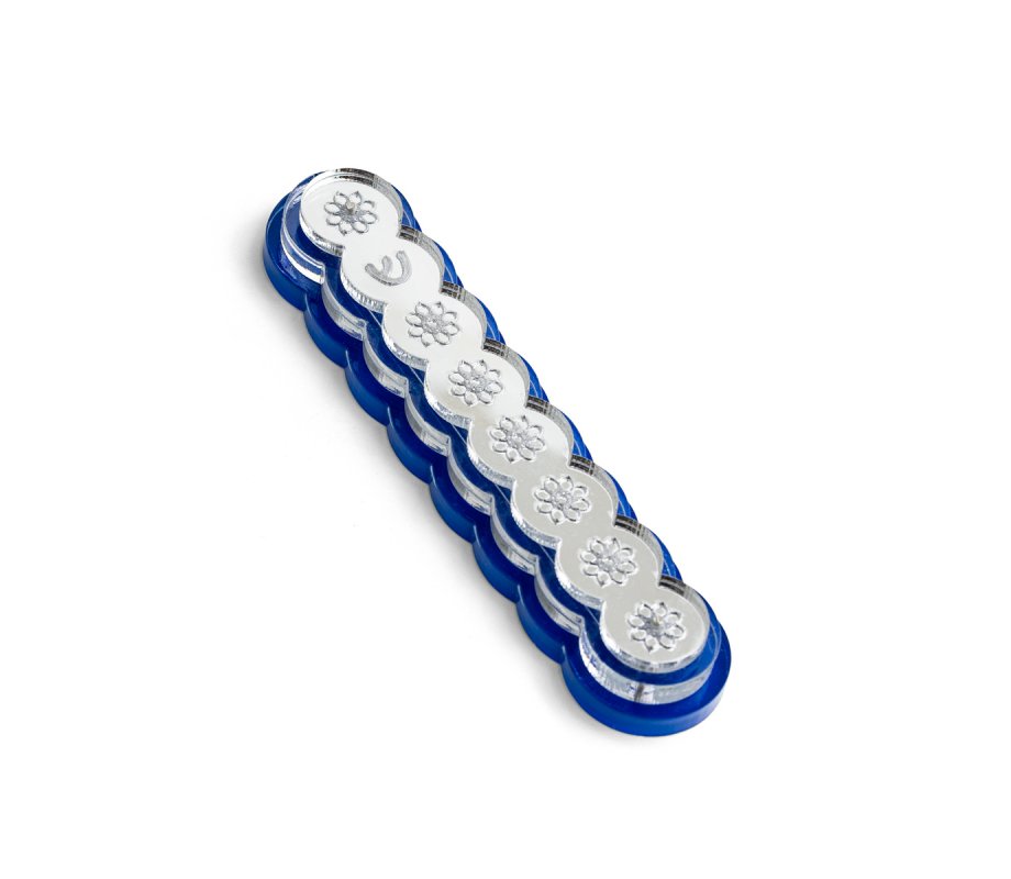 Retro Design Glass and Acrylic Israel Museum Mezuzah Case