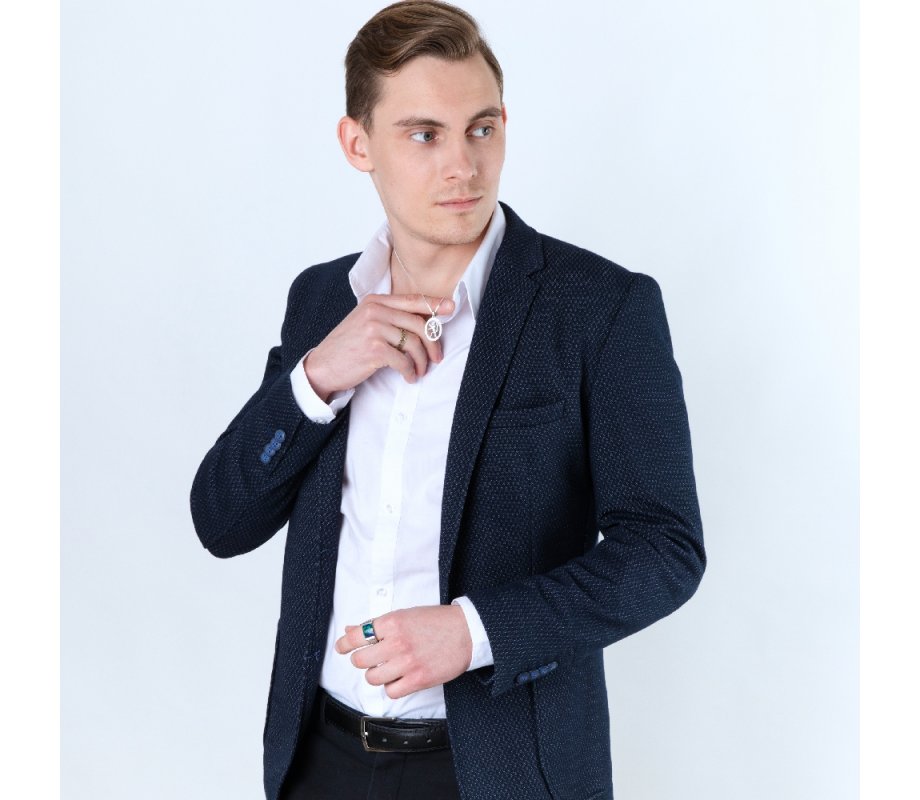 Ring of Sterling Silver, Hebrew Gold Plate Cutout Ani Ledodi  English Inside