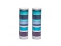 Salt and Pepper Shakers, Anodized Aluminum with Blue Rings - Yair Emanuel