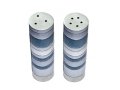 Salt and Pepper Shakers, Anodized Aluminum with Gray Rings - Yair Emanuel