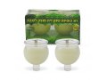 Set of Two Pre-Filled Plastic Shabbat Candles with Olive Oil Gel