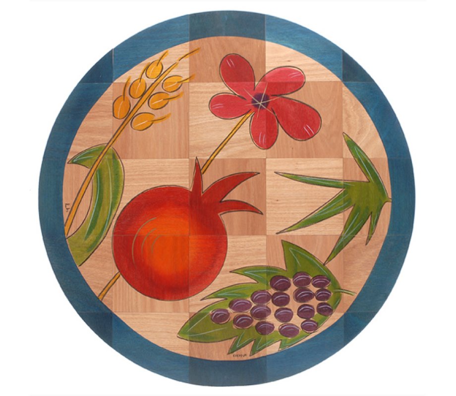 Seven Species Round Floor Mat - Kakadu