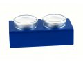 Shabbat Shalom Candlesticks Table Design, Blue - Adi Sidler