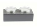 Shabbat Shalom Candlesticks Table Design, Gray - Adi Sidler