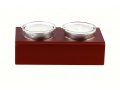 Shabbat Shalom Candlesticks Table Design, Red - Adi Sidler