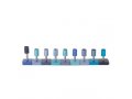 Shades of Blue DIY Cylinder Hanukkah Menorah - Yair Emanuel