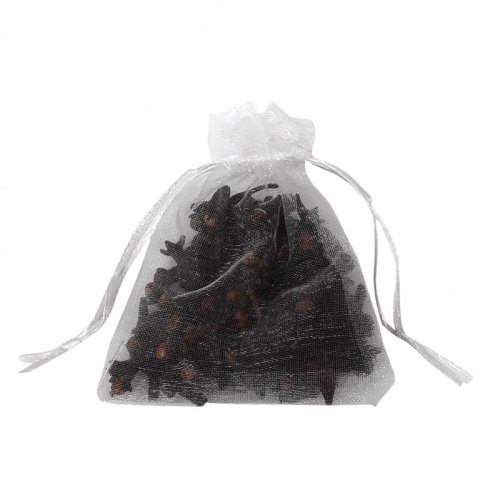 Sheer White Small Havdalah Spice Bag with Cloves