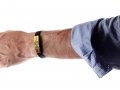 Shema Yisrael Black Rubber Wristband Bracelet