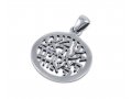 Shema Yisrael Prayer Cutout Sterling Silver Pendant Necklace