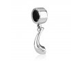 Shofar Bracelet Charm with Star of David Decoration - Sterling Silver