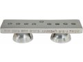 Silver Aluminum Two-In-One Hanukkah Menorah & Shabbat Lights - Yair Emanuel