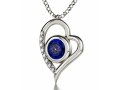 Silver I Love You Colorful Swarovski Necklace by Nano